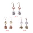 thumbnail image 3 of 1 Paire de Boucles d'Oreilles Hameçon pour Femmes Mode Alliage Steampunk Horloge Roue Design Mixte Boucles d'Oreilles, 3 of 6