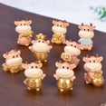 thumbnail image 2 of AYYUFE Fortune New Year Golden Bull Ornaments Micro Landscape DIY Desktop Decor Gift, 2 of 8
