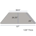 thumbnail image 2 of Pemberly Row 31" x 58" Trapezoid High Pressure Top Activity Table in Gray, 2 of 4