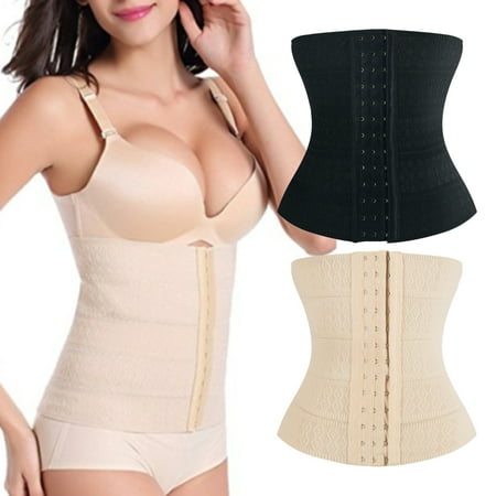 

harmtty Women Body Shaping Waist Trimmer Training Belt Elastic Strap Cincher Shapewear