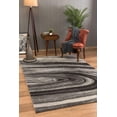 thumbnail image 1 of homeroots home decor 394985 4’ x 6’ Dark Gray Abstract Illusional Area Rug, 1 of 1