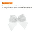 thumbnail image 4 of 60Pcs Mini Ribbon Bow 1" Mini Fabric Satin Ribbon Flower Bows Craft DIY Sewing Wedding Birthday Party White, 4 of 6