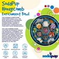 thumbnail image 3 of SodaPup Honeycomb Enrichment Bowl – Durable Enrichment Feeder Made in USA from Non-Toxic, Pet-Safe, Food Safe Material for Mental Stimulation, Slowing Down Eating, Healthy Digestion, & More, 3 of 6