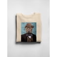 thumbnail image 3 of Sir Edmund The Bulldog Sweatshirt Men -Anthony Chirstou Designs, Male Small, 3 of 4
