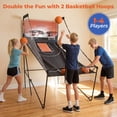 thumbnail image 4 of Costway Foldable Basketball Arcade Game with 8 Modes & Electronic Scoring & Sound Effect, 4 of 10
