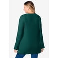 thumbnail image 3 of Woman Within Plus Size Long-Sleeve Crewneck Soft Waffle Knit Thermal Shirt, 3 of 6