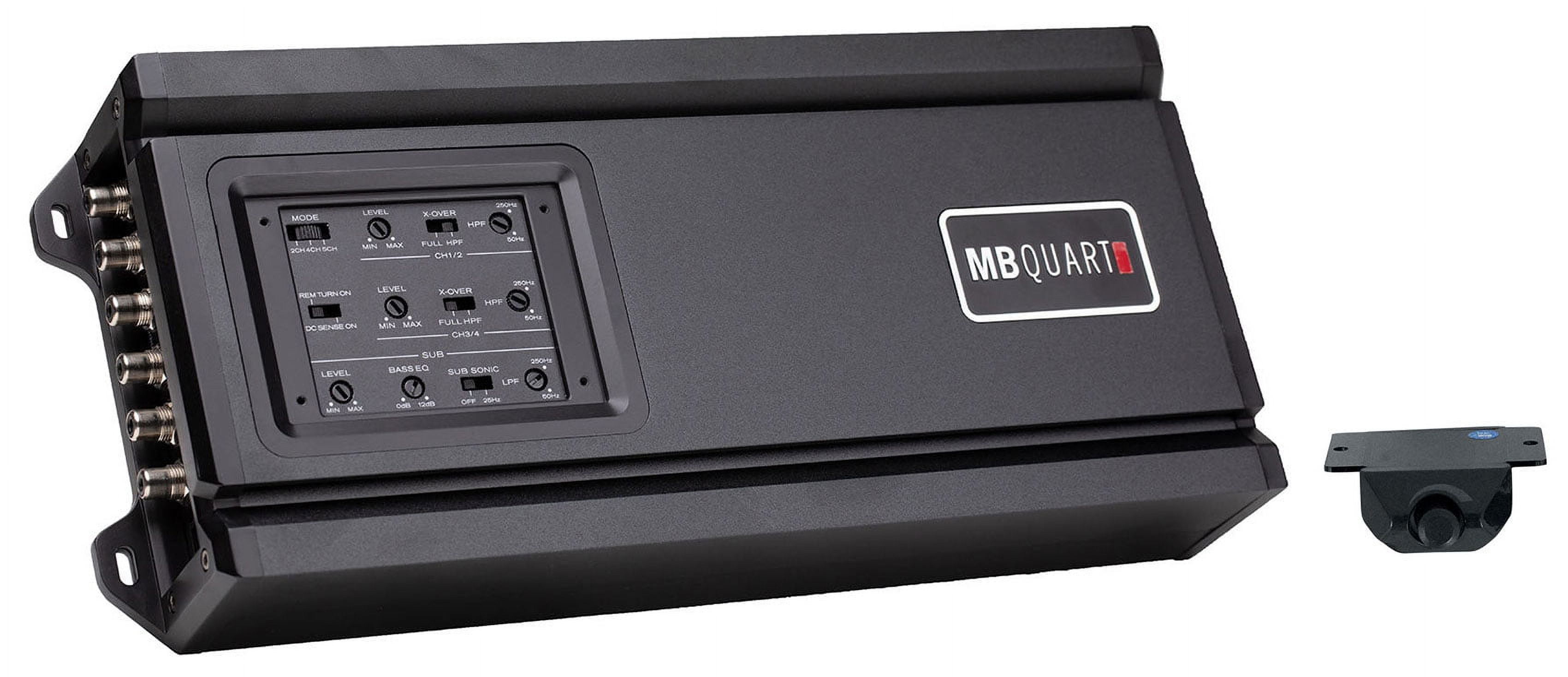 MB QUART RA1-710.5 700w 5-Channel Car Amplifier+Bass Remote+Home Tower Speaker