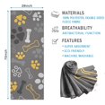 thumbnail image 2 of Dog Paw and Bone Hot Yoga Mat Towel Non Slip for Hot Yoga - Quick-Drying Yoga Mat Cover with 4 Corner Pockets with Travel Bag - Hot Yoga Towel Non Slip Grip Moisture Wicking Sweat 70"x26", 2 of 6