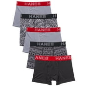 Hanes Boys' X-Temp Stretch Boxer Brief Underwear, 5-Pack, Sizes S-XXL
