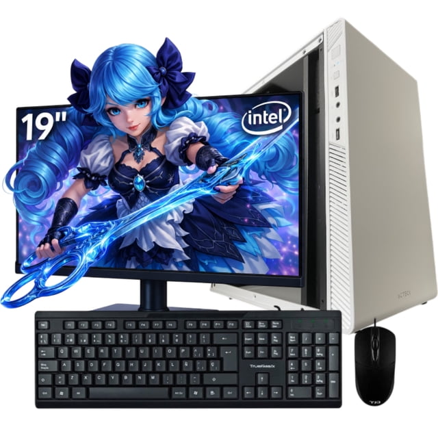 Computadora CPU i3 10100 Intel RAM 8GB SSD 240GB monitor 19.5" HD