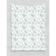 thumbnail image 1 of Animal Tapestry, Winter Pattern with Arctic Fox and Plant Branches, Wall Hanging for Bedroom Living Room Dorm Decor, 40W X 60L Inches, Laural Green Almond Green Dark Grey and White, by Ambesonne, 1 of 2