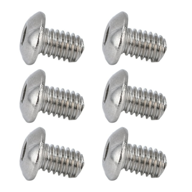 100Pcs Button Head Socket Caps Screws, Galvanized Steel M4x0.7mm Hex Socket Caps Screws for Accuracy Machinery Industries