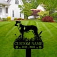 thumbnail image 3 of Handmadetneonsign Chinook Dog Memorial Metal With Stake, Chinook Metal Name Sign Stake, Pet Metal Stake Decor 45639, 3 of 5