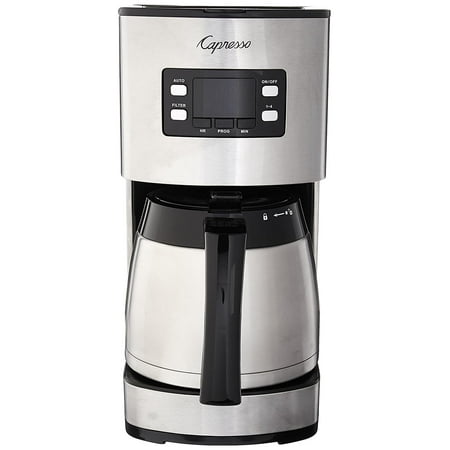 Go Thermal Coffee Pot - Capresso 435.05 10 Cup Thermal Coffee Maker ST300, Stainless Steel
