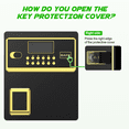 thumbnail image 5 of BESAFETY 3.0 Cuft Large Security Safe Box, Digital Keypad Lock, Built-in Alarm System & Fireproof Bag, Home & Office Safe for Cash, Valuables (Black), 5 of 11
