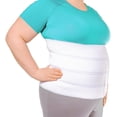 thumbnail image 5 of Carpeta de estómago abdominal bariátrica de tamaño grande - Banda de soporte para el vientre para hombres o mujeres grandes, cinturón de faja de obesidad para recuperación posquirúrgica, (2X, 5 of 5