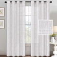 thumbnail image 1 of Nvzi Curtains Sheer - Texture Sheer Window Covering, Light & Airy Privacy Sheer Panels for Bedroom Living Room Patio Glass Door（2pcs，63*52in，A59）, 1 of 5
