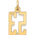 thumbnail image 4 of 14K Yellow Gold Small Elongated Number 53 Charm Made In United States les53, 4 of 6