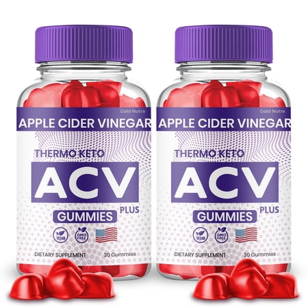 Thermo Keto Gummies, Thermo Keto ACV Gummies Thermo Keto, Dietary Supplement (2 Pack)