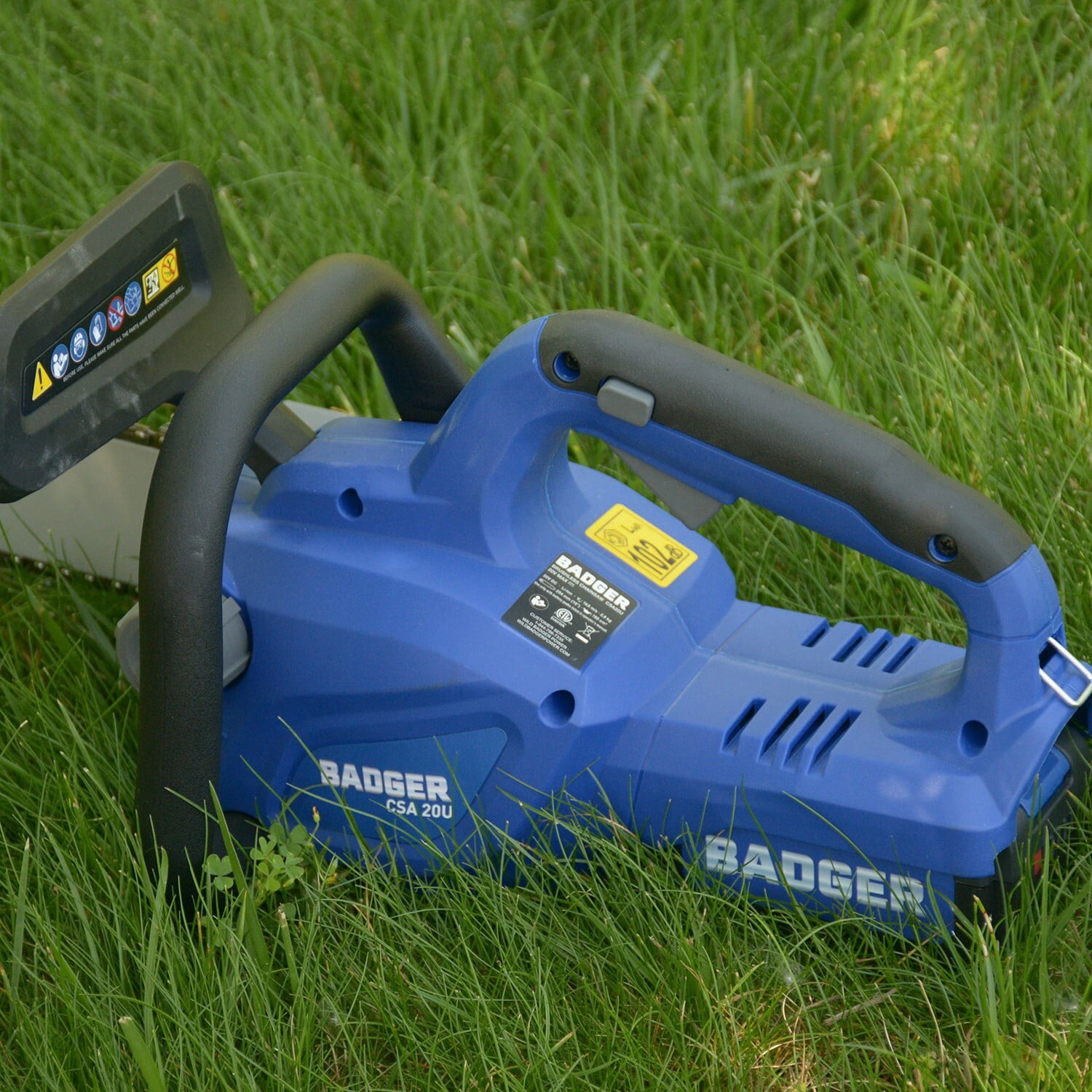 WILD BADGER POWER Electric Cutting Chainsaw Cordless 20V 12" Brushless, 4.0 Ah Battery and Charger