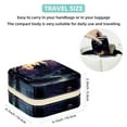 thumbnail image 5 of Halloween Cemetery Travel Portable Square Jewelry Box for Rings, Earrings, Necklaces, Bracelets - Girls and Women, 5 of 6