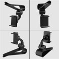 thumbnail image 2 of OUSITAID Sun Visor Car Cell Phone Holder Universal Sunshield Board Clip 360° Rotating Car Cell Phone Holder Smartphone Cradle, 2 of 7
