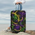 thumbnail image 4 of Uemuo Neon Mardi Gras Printed Washable Luggage Cover - Fashion Suitcase Protector Fits 18-32 Inch Luggage -, 4 of 9