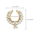 thumbnail image 4 of Shisuyan 2Pack Scarf Brooch Golden Chic Design Synthetic Material Decoration for Special Occasions, 4 of 8