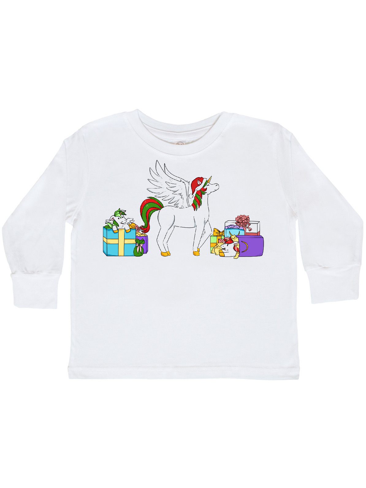 Inktastic Christmas Unicorn with Gifts 