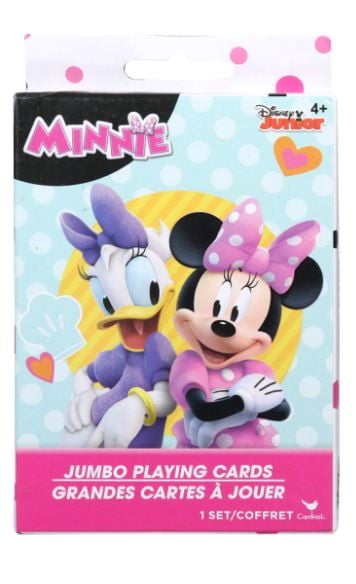 Disney Minnie Mouse JUMBO Playing Cards Games w/Instructions Travel Car Kids Toy 