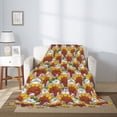 thumbnail image 2 of Sikiie Cartoon Sunflowers Cozy Flannel Fleece Throw Blanket: Lightweight & Thick for All Seasons - Perfect for Women, Men, & Kids"80"x60", 2 of 6