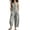 24a# Black, variant on Womens Jumpsuit Dressy Sleeveless Jumpsuit Half Button Stand Collared Solid Color Overalls Loose Wide Leg Plaid Jumpsuits with Pockets Gingham Red M