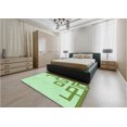 thumbnail image 5 of Ahgly Company Machine Washable Indoor Rectangle Transitional Green Area Rugs, 3' x 5', 5 of 7