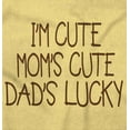 thumbnail image 2 of Funny Im Cute Moms Cute Dads Lucky Youth T Shirt Tee Girls Infant Toddler Brisco Brands 6M, 2 of 6