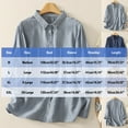 thumbnail image 3 of Yuanlook Women's Casual Shirts,3/4 Lenght Sleeve Collared Neck Button Down Blouse Business Work Tops Dressy Tees - Dark Blue - L, 3 of 8