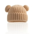 thumbnail image 2 of WUANDIXFA Toddler Beanies Newborn Baby Hats Bear Ears Preemie Caps Baby Boy Girl Infant Hospital Beanie,Khaki,1-10 Years, 2 of 6