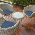 thumbnail image 3 of Solid Outdoor Chairpad Navy Blue - Set of 2, 3 of 3