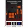 thumbnail image 5 of Dreluolixuan Mens Thermal Underwear Soft BottomTight Hunting Gear Base Layer Winter Cold Weather Riding Top and Bottom Sets, 5 of 8