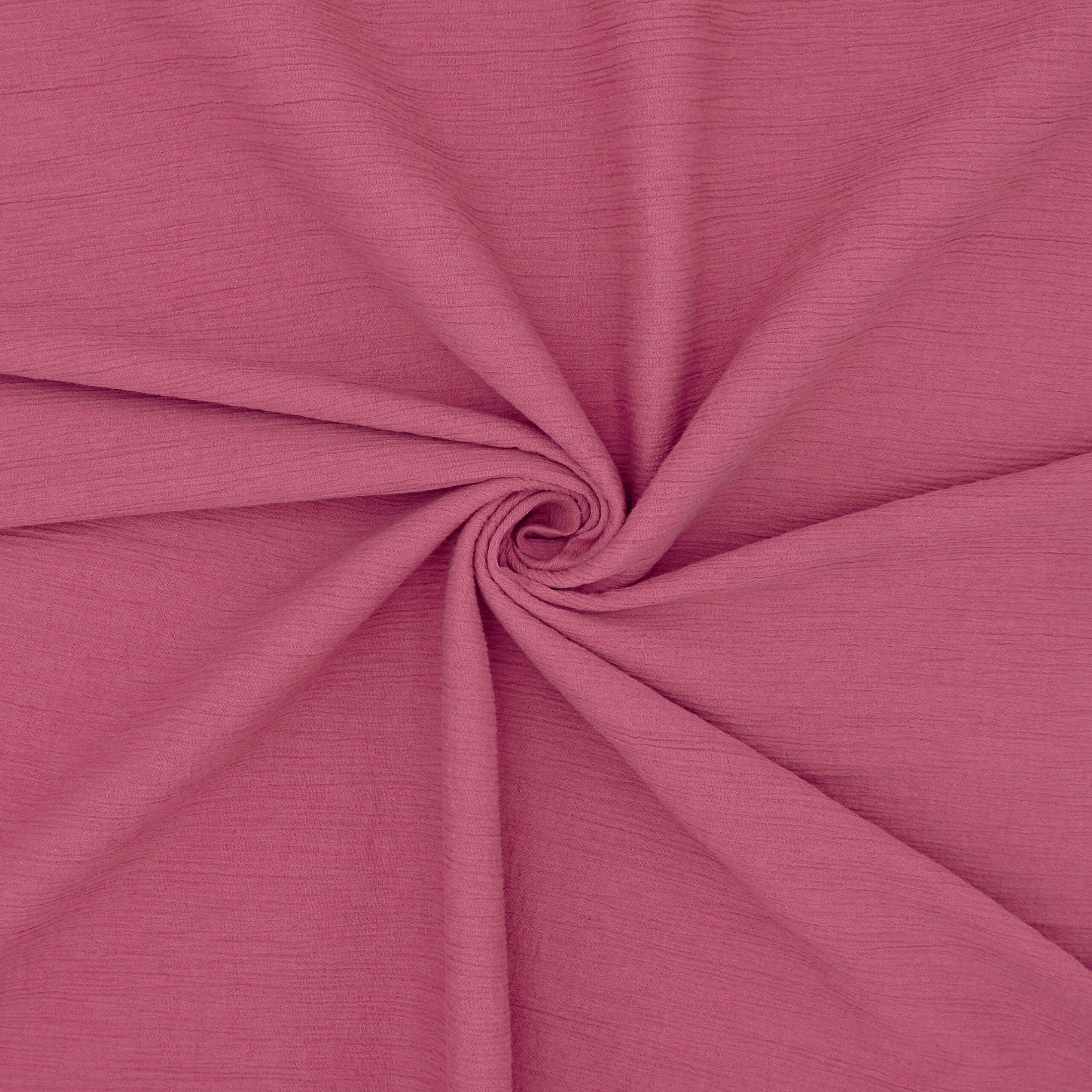 Hello Hobby 48” x 72” 100% cotton cotton gauze 2 yard precut fabric, Mauve, 48" wide for sewing & crafting