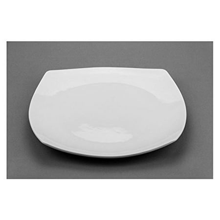 Square Porcelain Plates Modern M70212, 12-Inch Square Porcelain Plate, White Porcelain Classic Dinner Plate, Serving Platter (1) ()