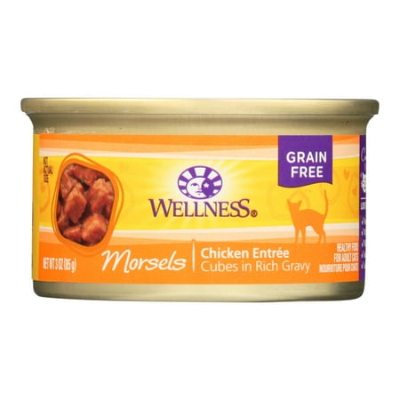 Wellness Pet Products Cat Food - Chicken Entr?e - Case of 24 - 3 oz.