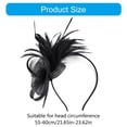 thumbnail image 5 of Yokua Mesh Flower 1920s Headband Feathered Fascinator Hairband for Women Party Props, 5 of 20