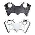 thumbnail image 7 of Wenyuyu Women's Satin Corset Tops Sexy Slim Fitted Sleeveless Fishbone Bustiers Solid Cute Bow Strap Camisoles Black 3XL, 7 of 7