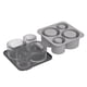 thumbnail image 1 of Wosthever Moldes de hielo del silicón de la categoría alimenticia para el lanzamiento fácil de la taza de las bandejas del cubo de los Barra de herramientas gris, 1 of 6