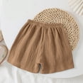 thumbnail image 6 of TOWED22 Summer Toddler Boys Girls Shorts Kids Cotton Running Athletic Casual Shorts Coffee,1-2 Y, 6 of 6