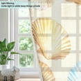 thumbnail image 4 of Yayeee Window Curtains Set of 2 for Living Room Light Filtering 63"x42", Watercolor Seashell, 4 of 7