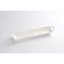 Pampa Bay Shatterproof Melamine Cracker Tray, 14.3 x 3.3 Inch, White