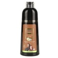thumbnail image 1 of Champú para teñir el cabello 3 en 1 Champú hidratante para teñir rápidamente el cabello gris y blanco 400 ml Marrón, 1 of 15