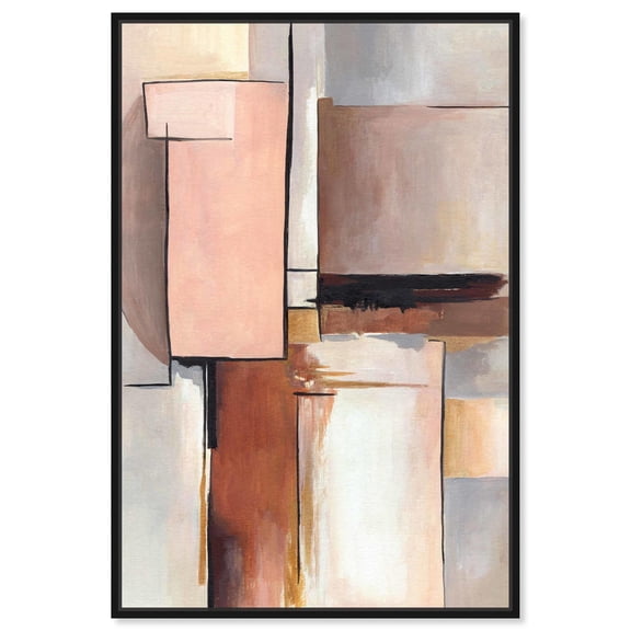 Stages of Life II Canvas Abstract Expressionism by Art Remedy, Black Frame, 10 x 15