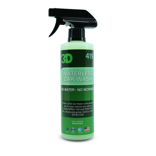 3D Waterless Car Wash Spray On Easy Express Clean Environmentally
